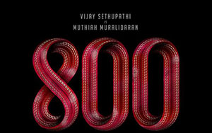 Official poster of Muthiah Muralidaran`s biopic `800`, a Tamil language movie